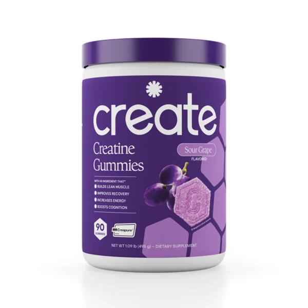 Sour Grape Original Creatine Monohydrate Gummies Tub
